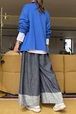 Made in Italy Salt Tie Front Jacket Lapis /3 = ~